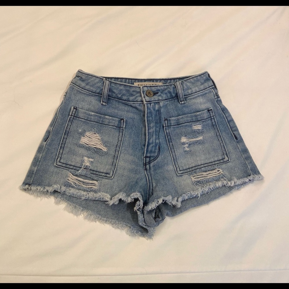 High Waist Denim Shorts